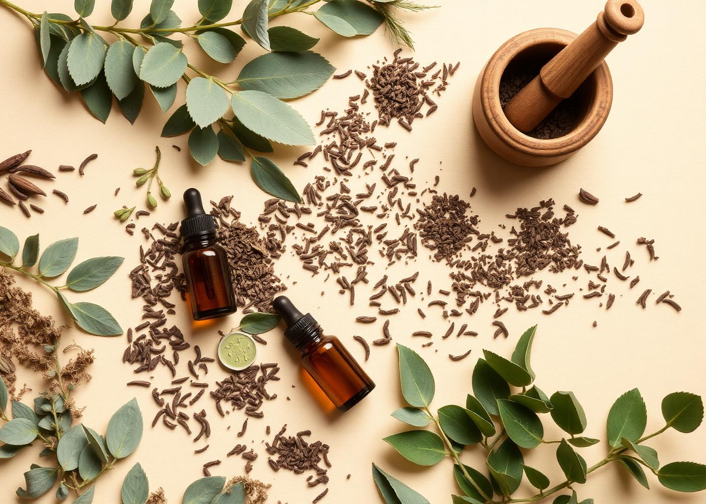 Ingredientes naturais usados nas fórmulas Santo Remédio