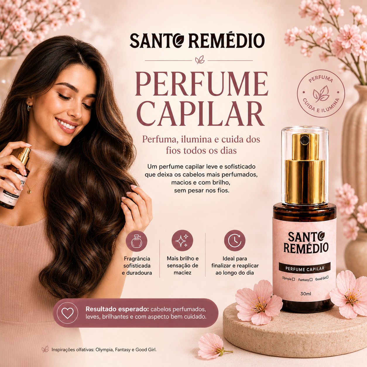 Santo Remédio — Perfume Capilar